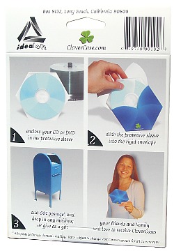 back of CloverCase retail packaging
